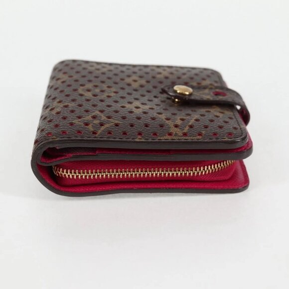 LOUIS VUITTON Monogram Perfo Compact zip Bifold Wallet M95188 LV Auth BA3167V - Picture 7 of 14
